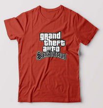 Load image into Gallery viewer, GTA San T-Shirt for Men-Brick Red-Ektarfa.online

