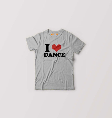 I LOVE DANCE T-Shirt for Boy/Girl-Grey-Ektarfa.online