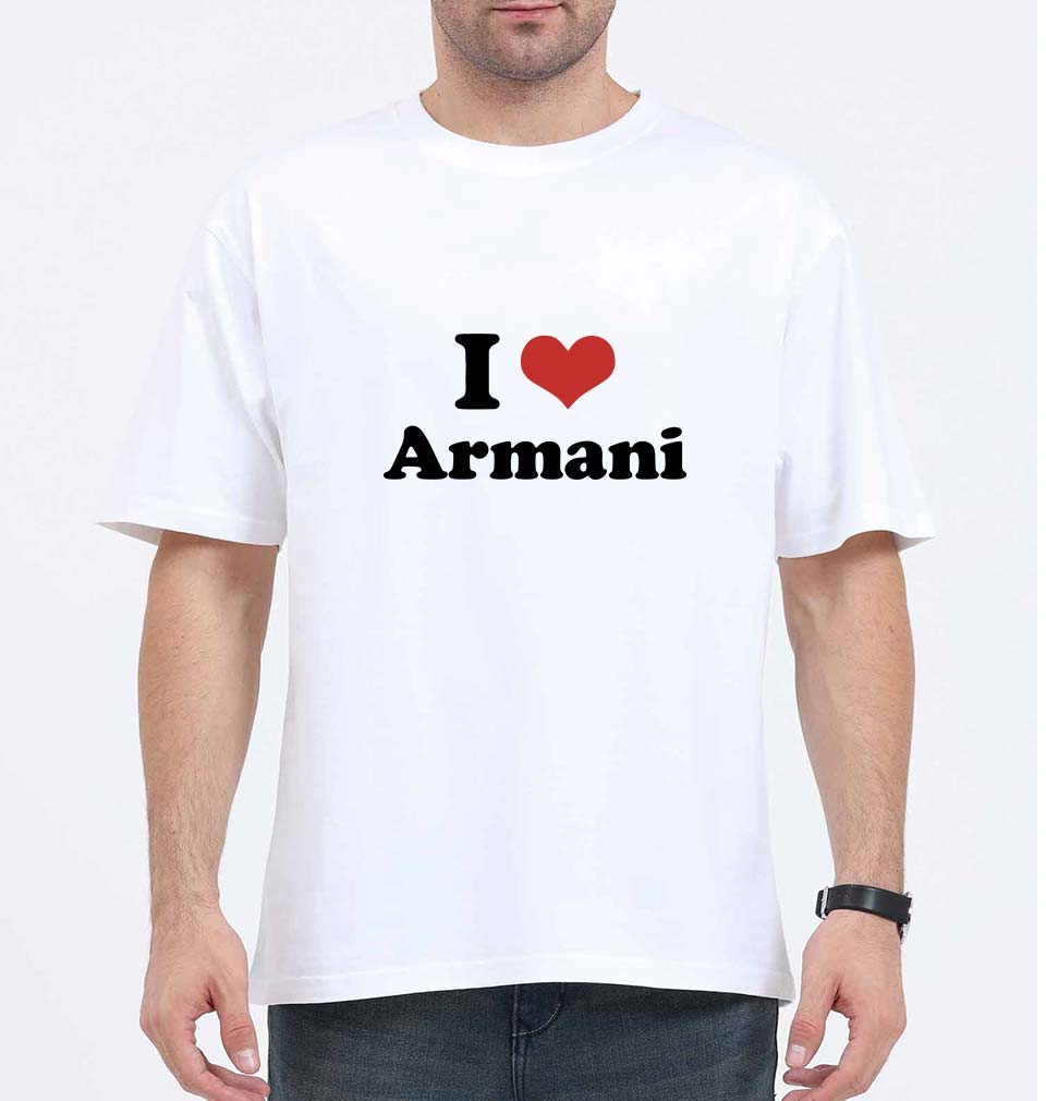 I Love Armani Oversized T-Shirt for Men