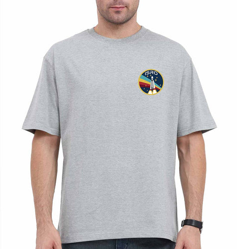 Isro Oversized T-Shirt for Men-Grey-Ektarfa.online
