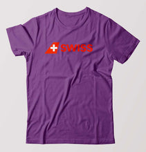 Load image into Gallery viewer, swiss T-Shirt for Men-Purple-Ektarfa.online
