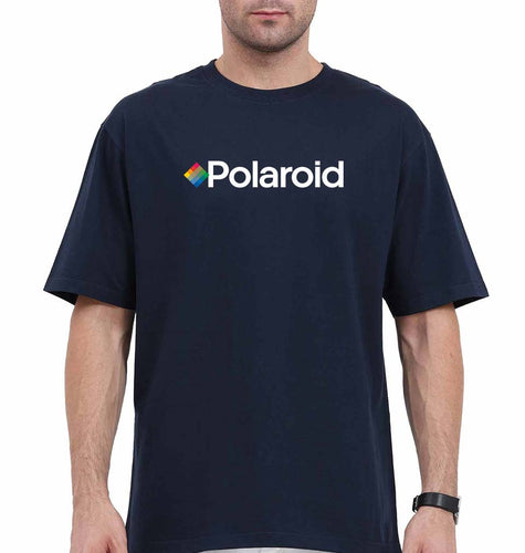 Polaroid Oversized T-Shirt for Men-Navy Blue-Ektarfa.online