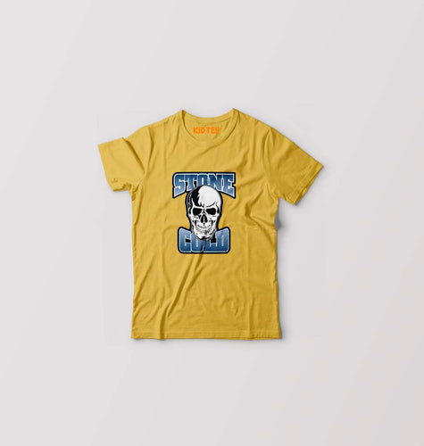 Stone Cold Steve Austin T-Shirt for Boy/Girl-Golden Yellow-Ektarfa.online