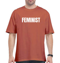 Load image into Gallery viewer, feminist Oversized T-Shirt for Men-Coral-Ektarfa.online
