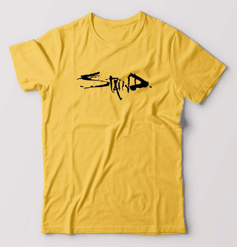 Staind T-Shirt for Men-Golden Yellow-Ektarfa.online