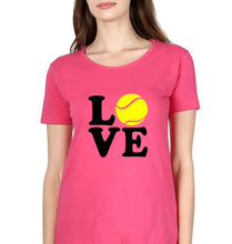 Load image into Gallery viewer, Love Tennis T-Shirt for Women-Pink-Ektarfa.online
