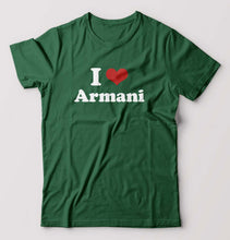 Load image into Gallery viewer, I Love Armani T-Shirt for Men-Bottel Green-Ektarfa.online
