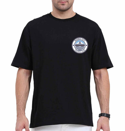Mumbai Fc Oversized T-Shirt for Men-Black-Ektarfa.online
