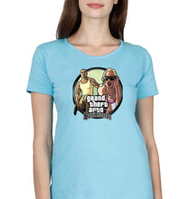 Load image into Gallery viewer, Grand Theft Auto (GTA) T-Shirt for Women-SkyBlue-Ektarfa.online
