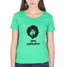 Load image into Gallery viewer, Jimi Hendrix T-Shirt for Women-Flag Green-Ektarfa.online
