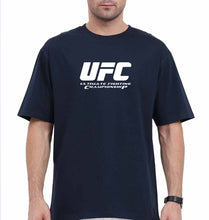 Load image into Gallery viewer, UFC Oversized T-Shirt for Men-Navy Blue-Ektarfa.online
