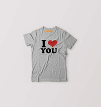 Load image into Gallery viewer, I LOVE YOU T-Shirt for Boy/Girl-Grey-Ektarfa.online
