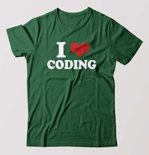 Load image into Gallery viewer, I LOVE CODING T-Shirt for Men-Bottel Green-Ektarfa.online
