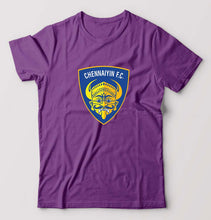 Load image into Gallery viewer, chennaiyin FC T-Shirt for Men-Purple-Ektarfa.online
