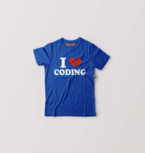 Load image into Gallery viewer, I LOVE CODING T-Shirt for Boy/Girl-Royal Blue-Ektarfa.online
