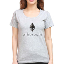 Load image into Gallery viewer, Ethereum T-Shirt for Women-Grey Melange-Ektarfa.online
