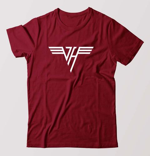 van halen T-Shirt for Men-Maroon-Ektarfa.online