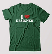 Load image into Gallery viewer, I LOVE DESIGNER T-Shirt for Men-Bottel Green-Ektarfa.online

