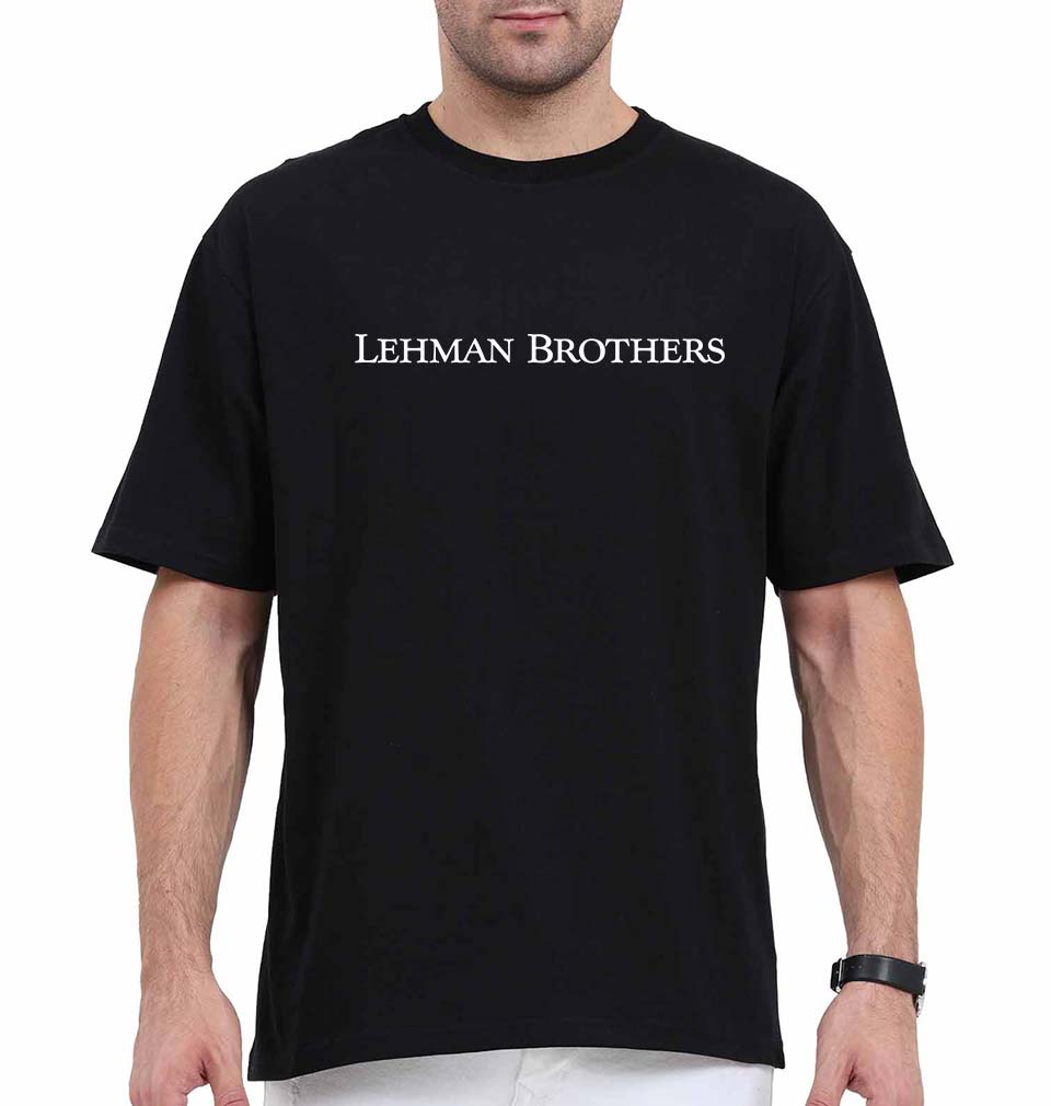 Lehman Brothers Oversized T-Shirt for Men-Black-Ektarfa.online