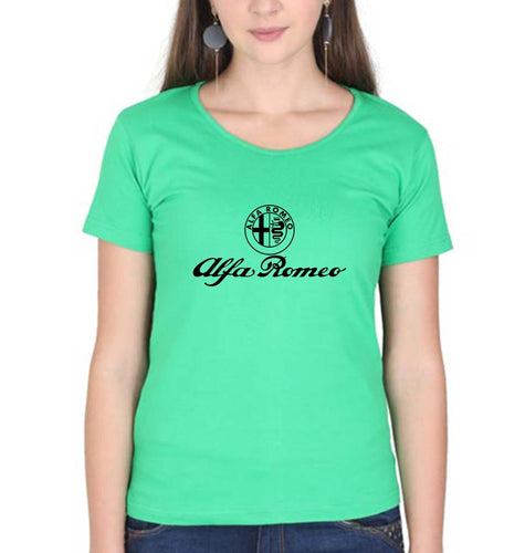 Alfa Romeo T-Shirt for Women-Flag Green-Ektarfa.online