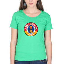 Load image into Gallery viewer, East Bengal FC T-Shirt for Women-Flag Green-Ektarfa.online
