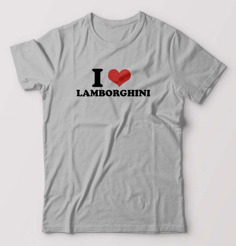 I LOVE LAMBORGHINI T-Shirt for Men-Grey Melange-Ektarfa.online