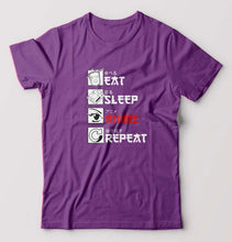 Load image into Gallery viewer, Eat Sleep Anime Repeat T-Shirt for Men
