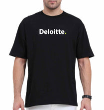 Load image into Gallery viewer, Deloitte Oversized T-Shirt for Men-Black-Ektarfa.online

