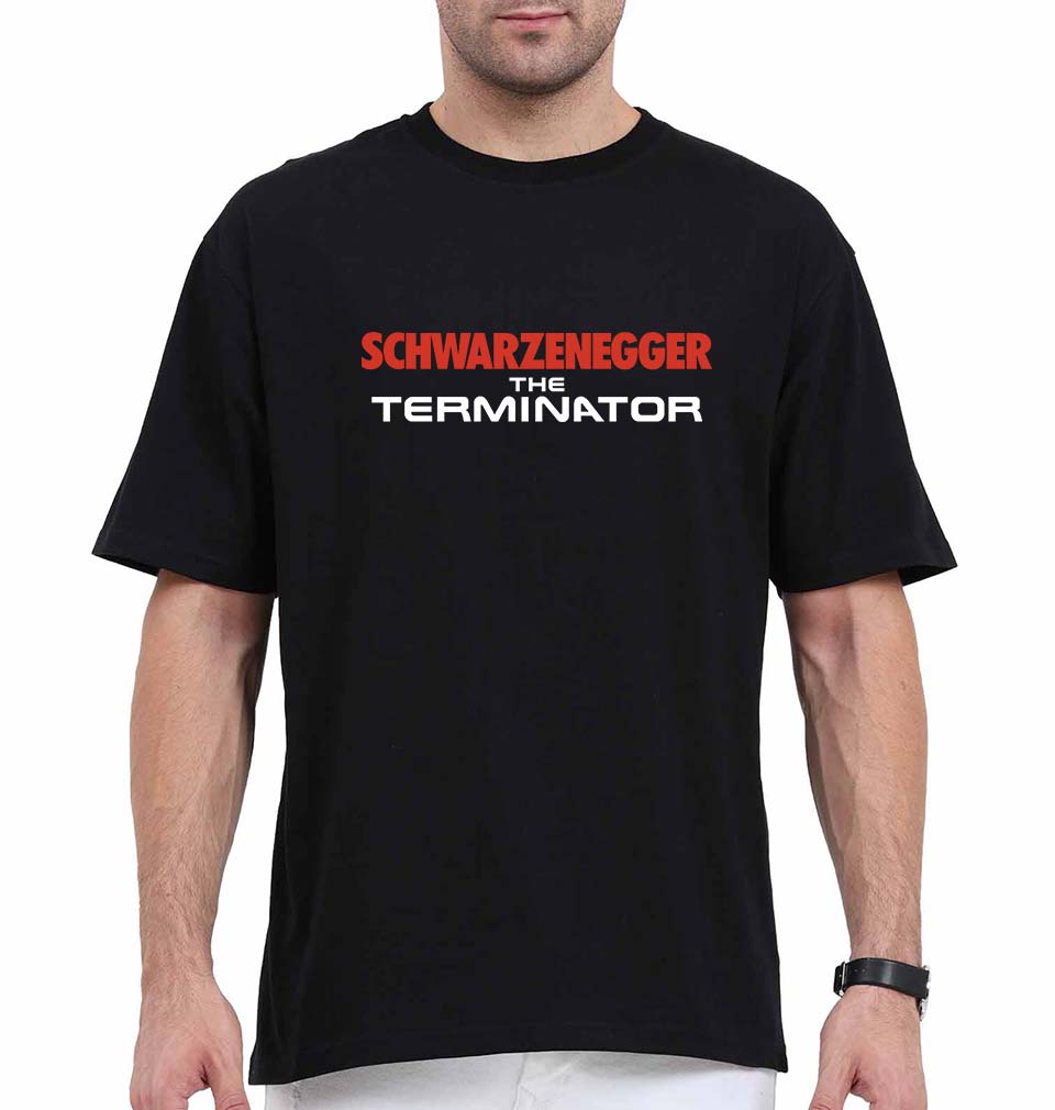 terminator Oversized T-Shirt for Men-Black-Ektarfa.online