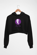Load image into Gallery viewer, Jimi Hendrix Crop HOODIE FOR WOMEN-Black-Ektarfa.online
