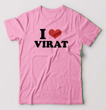 Load image into Gallery viewer, I LOVE VIRAT T-Shirt for Men-Light Baby Pink-Ektarfa.online
