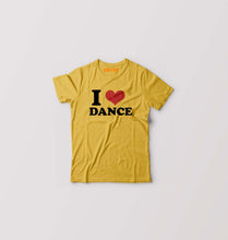 Load image into Gallery viewer, I LOVE DANCE T-Shirt for Boy/Girl-Golden Yellow-Ektarfa.online
