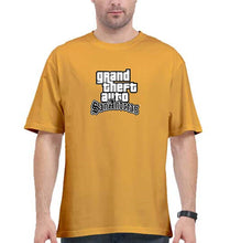 Load image into Gallery viewer, GTA San Oversized T-Shirt for Men-Golden Yellow-Ektarfa.online
