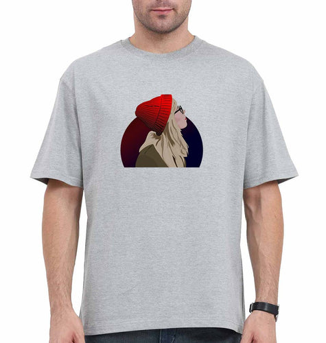 sabrina carpenter Oversized T-Shirt for Men-Grey-Ektarfa.online