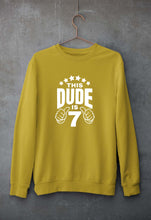 Load image into Gallery viewer, 7th Happy Birthday Sweatshirt for Men/Women-Mustard Yellow-Ektarfa.online
