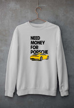 Load image into Gallery viewer, Porsche (Need Money) Sweatshirt for Men/Women-Grey Melange-Ektarfa.online
