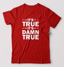 Load image into Gallery viewer, kurt angle it&#39;s true it&#39;s damn true T-Shirt for Men-Red-Ektarfa.online
