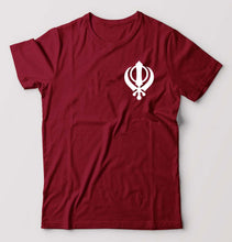 Load image into Gallery viewer, sikh T-Shirt for Men-Maroon-Ektarfa.online
