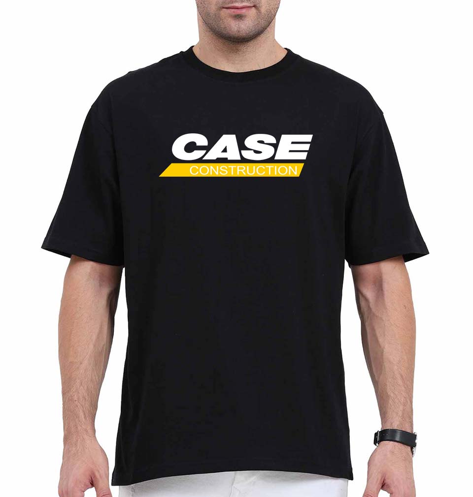 case construction Oversized T-Shirt for Men-Black-Ektarfa.online