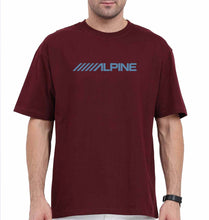 Load image into Gallery viewer, Alpine Oversized T-Shirt for Men-Maroon-Ektarfa.online
