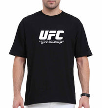 Load image into Gallery viewer, UFC Oversized T-Shirt for Men-Black-Ektarfa.online

