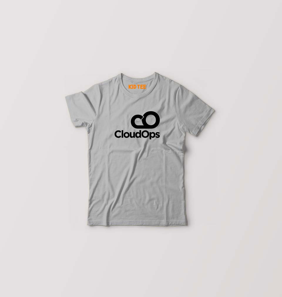 CloudOps T-Shirt for Boy/Girl-Grey-Ektarfa.online