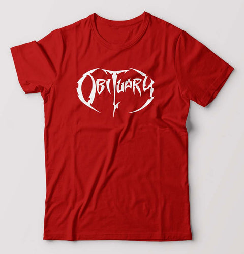 Obituary T-Shirt for Men-Red-Ektarfa.online