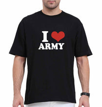 Load image into Gallery viewer, I Love Army Oversized T-Shirt for Men
