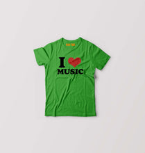 Load image into Gallery viewer, I LOVE MUSIC T-Shirt for Boy/Girl-Flag Green-Ektarfa.online
