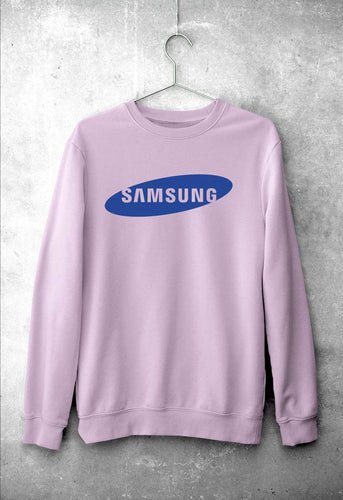 Samsung Unisex Sweatshirt for Men/Women-Light Pink-Ektarfa.online