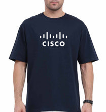 Load image into Gallery viewer, cisco Oversized T-Shirt for Men-Navy Blue-Ektarfa.online
