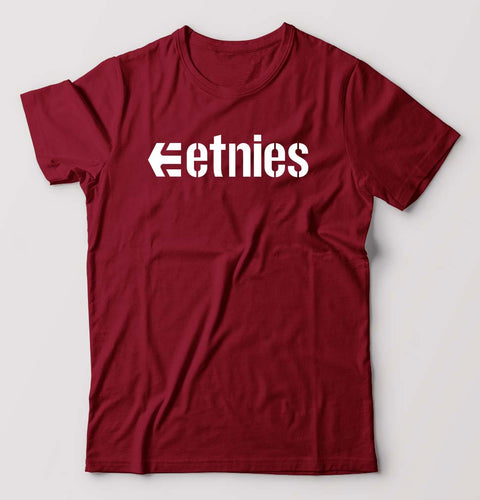 etnies T-Shirt for Men-Maroon-Ektarfa.online
