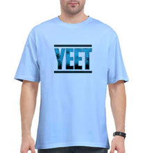 Load image into Gallery viewer, YEET Oversized T-Shirt for Men-Baby Blue-Ektarfa.online
