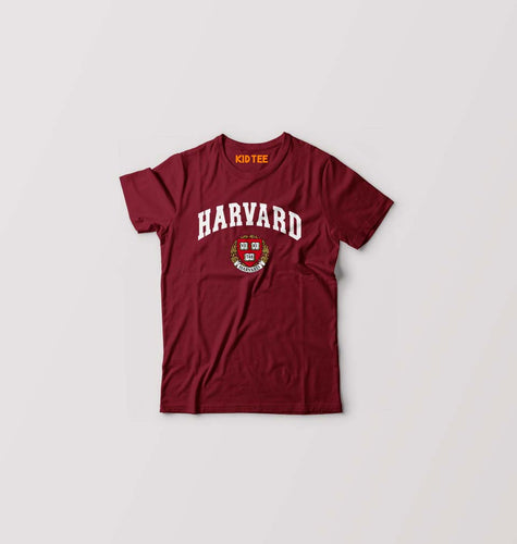 Harvard Kids T-Shirt for Boy/Girl-Maroon-Ektarfa.online